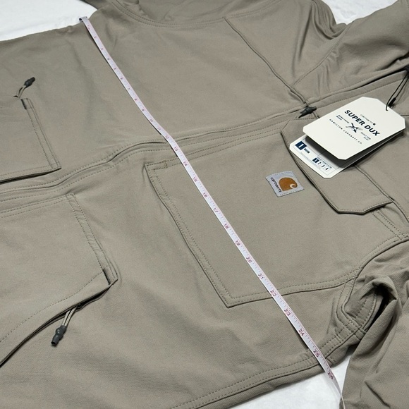 Carhartt Men's Jacket Super Dux Relaxed Fit Mock Neck, Large Tall, Greige - NWT - Picture 13 of 14